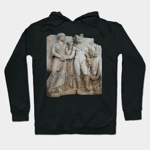 Klaudios and Agrippina Sebastion Relief Classical Art Cut Out Hoodie by taiche